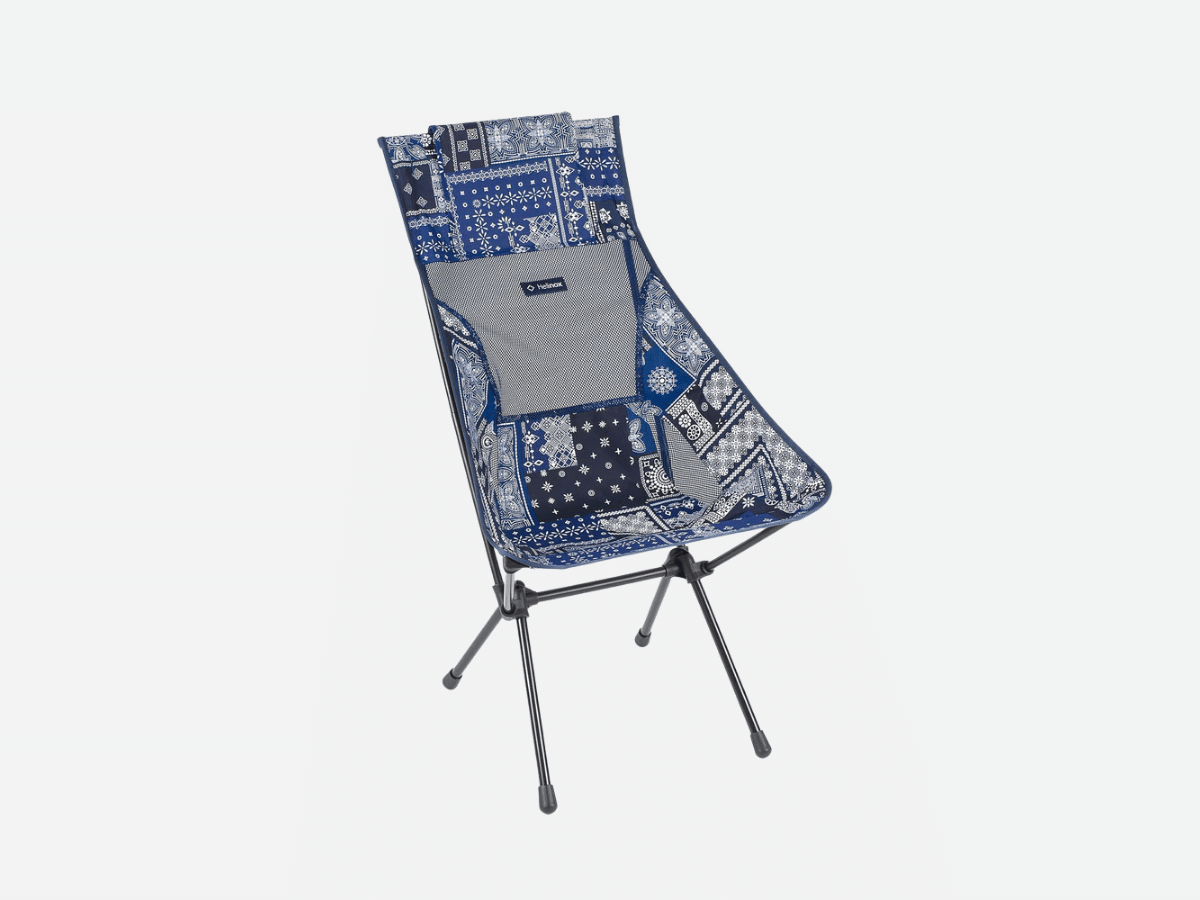 Blue bandana helinox chair two