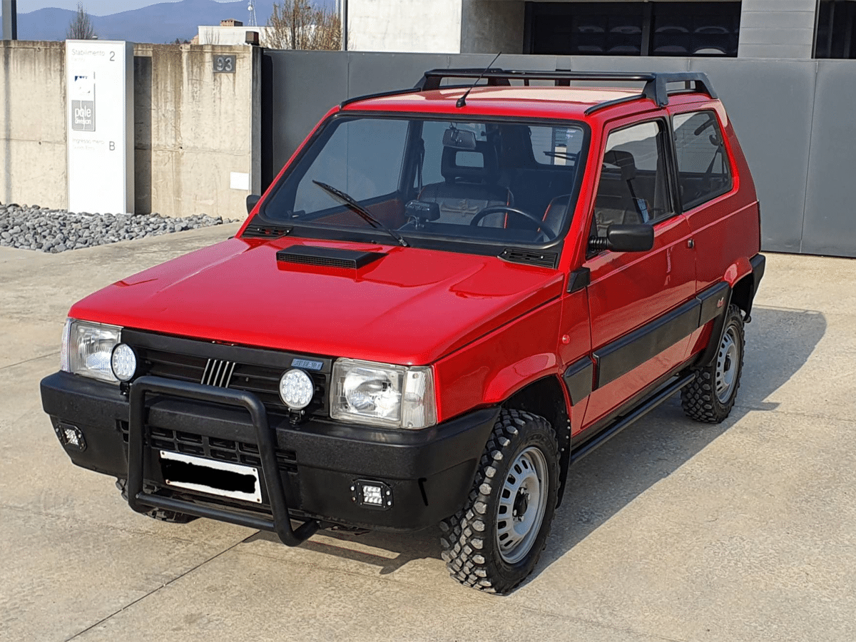 Fiat panda 4x4 red restoration