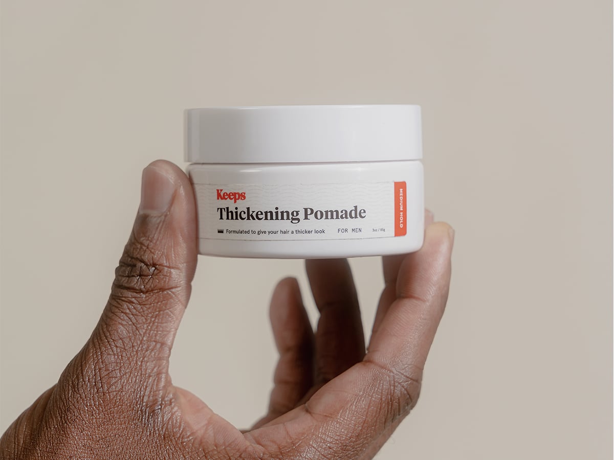 Stay Ahead of Hair Loss With New Keeps Thickening Pomade | Man of Many