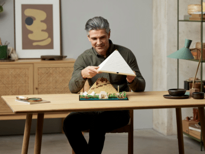 LEGO's Great Pyramid of Giza is a 1476 Piece Wonder of the Living Room