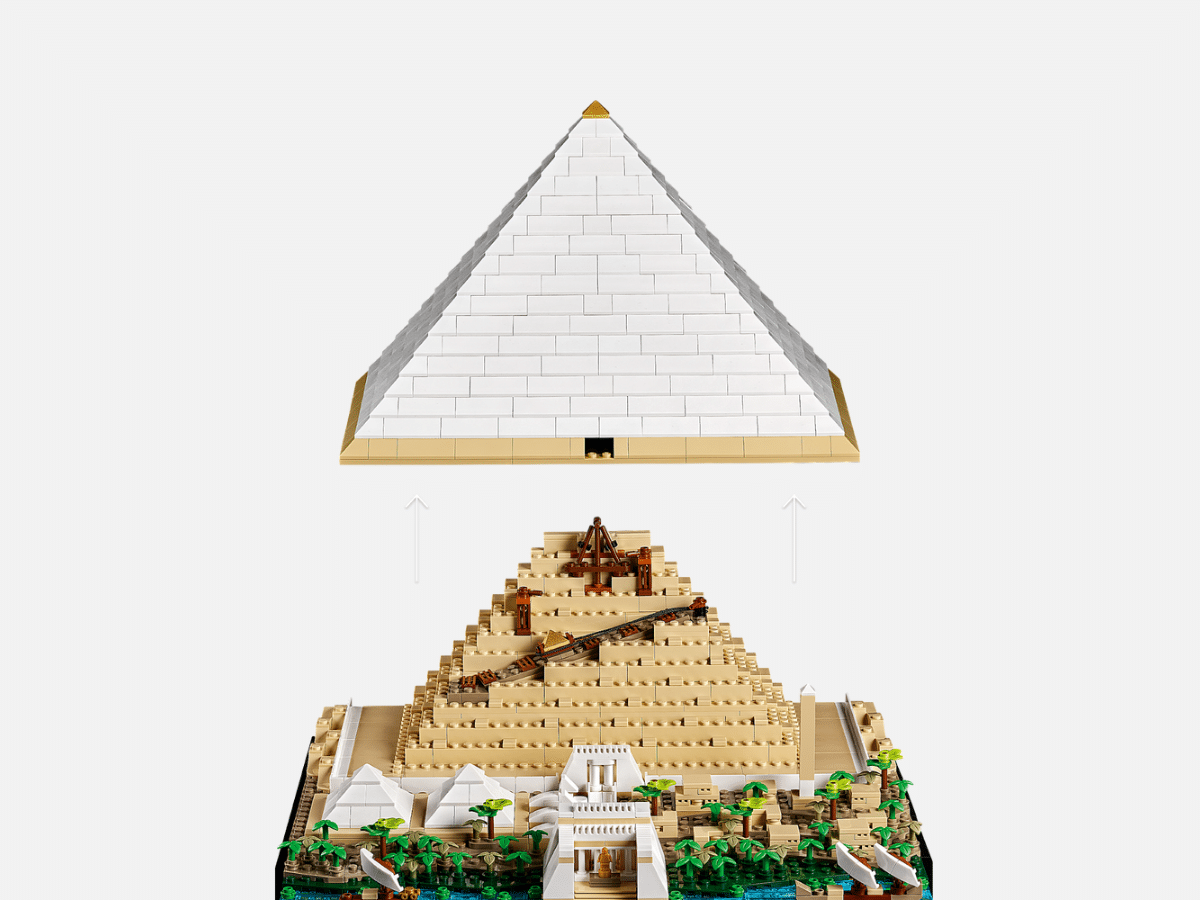 Lego pyramid of giza lid