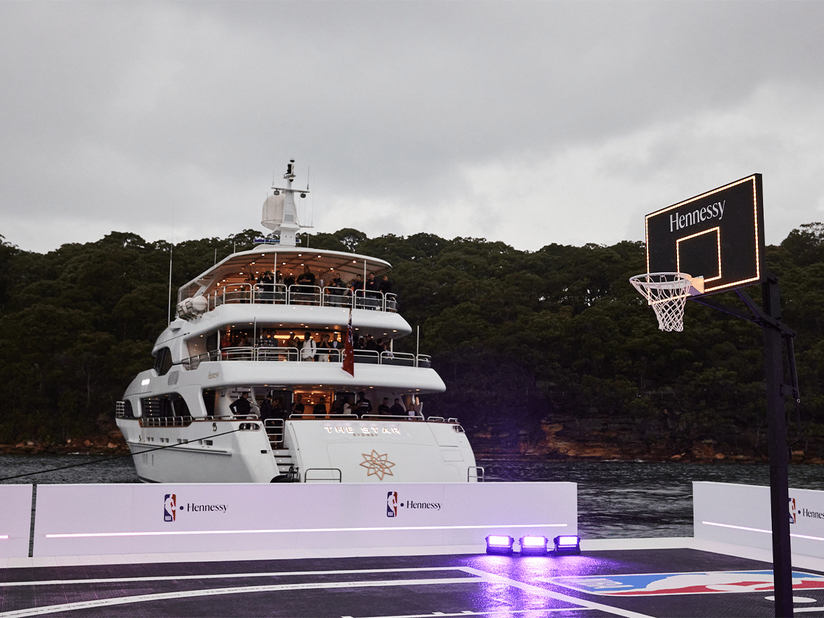 Sydney floating basketball court