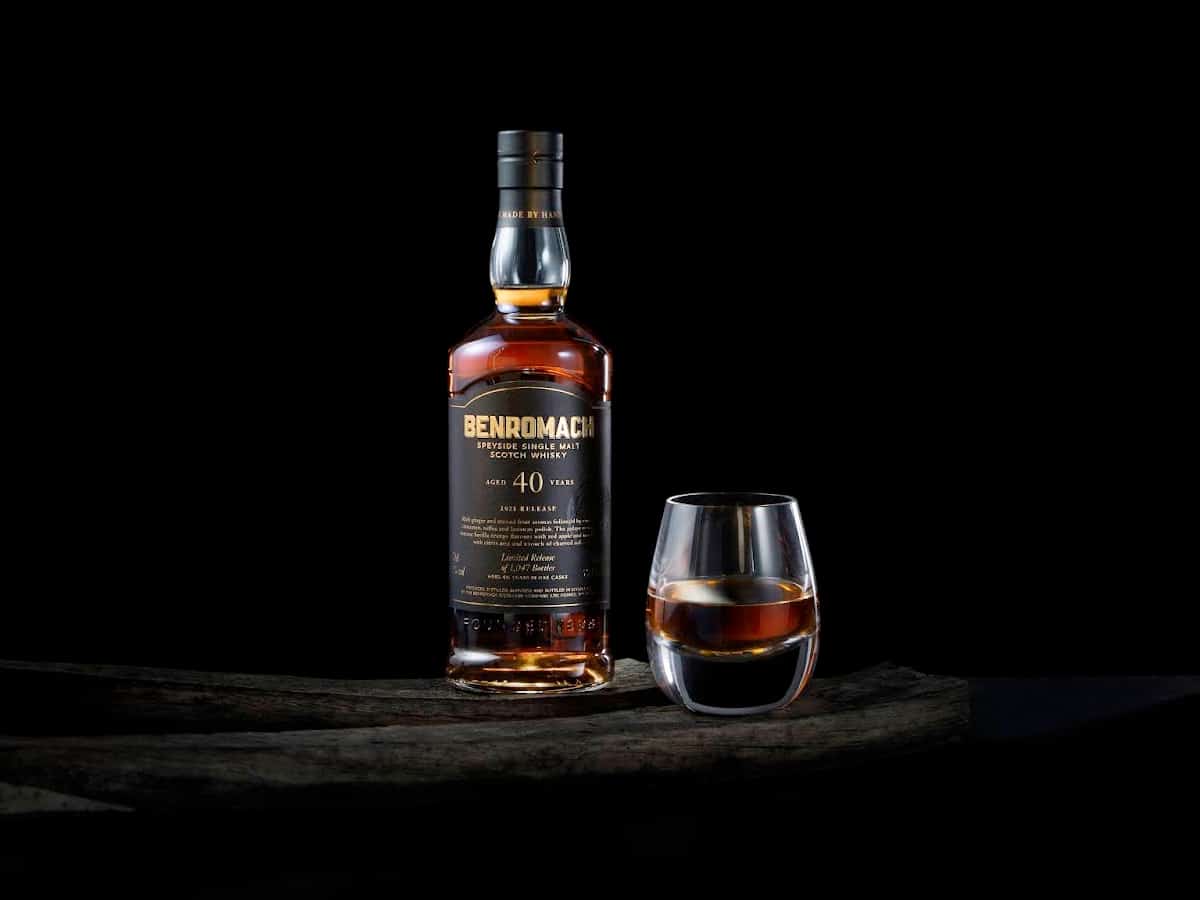 Benromach 40 year old single malt scotch 2