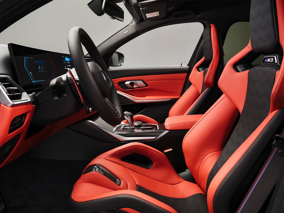 M3 touring in red interior