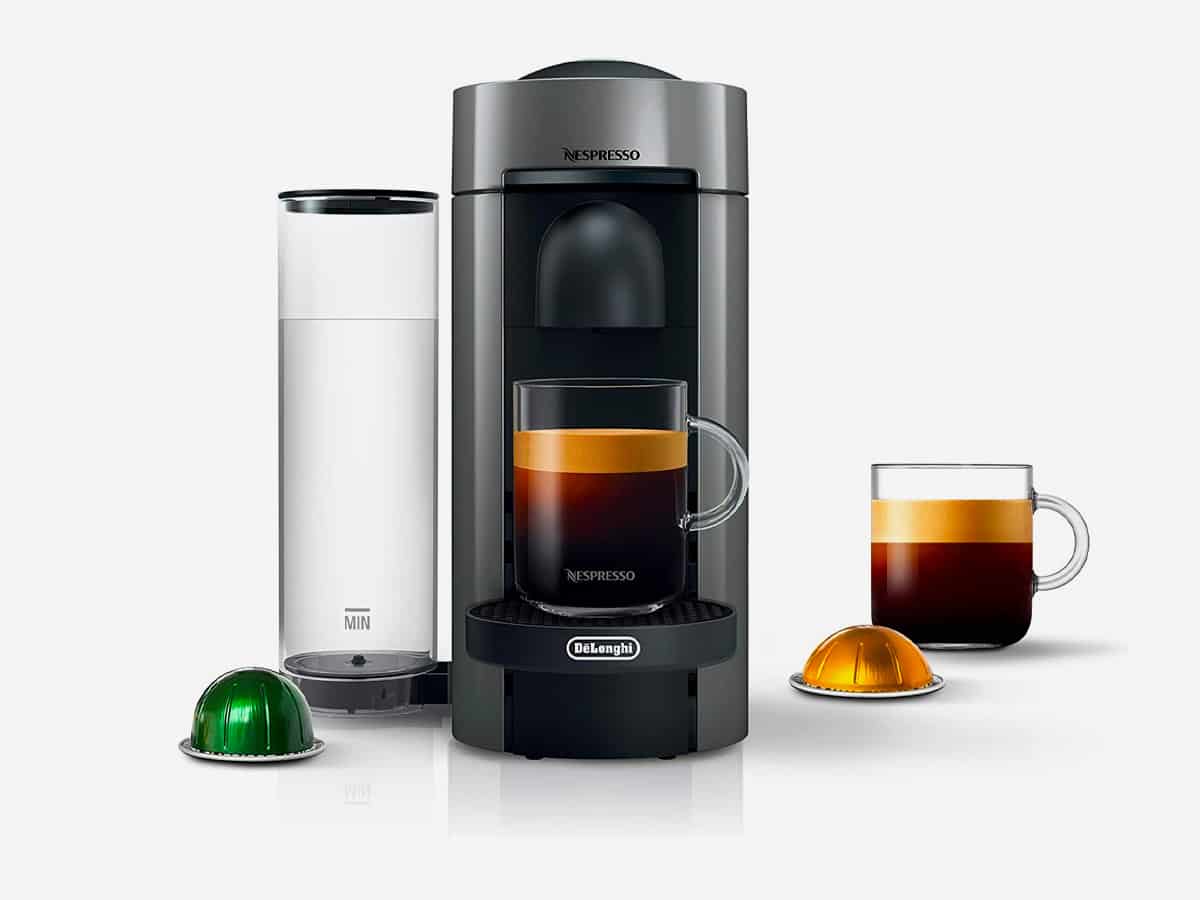 24 nespresso by delonghi vertuoplus coffee and espresso machine