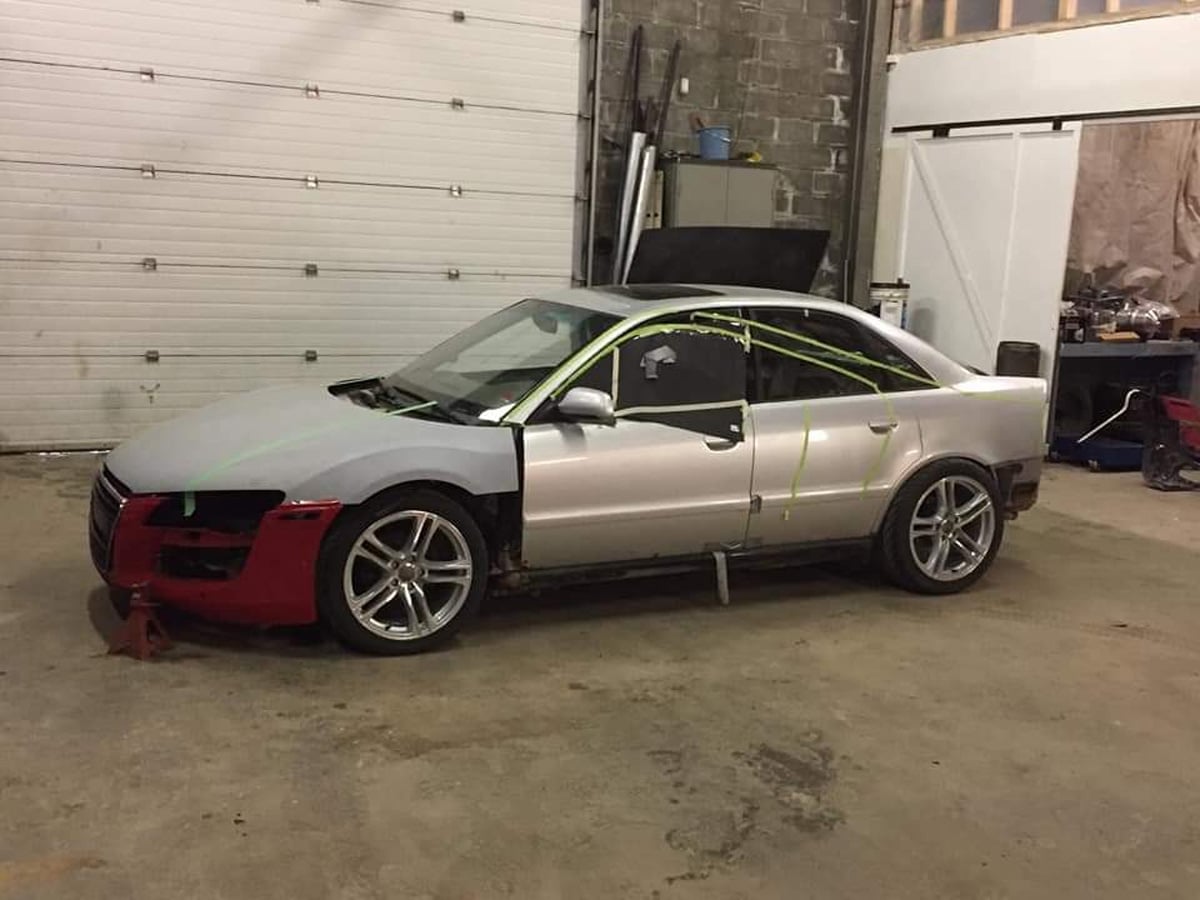 Audi a4 to r8 conversion during body on