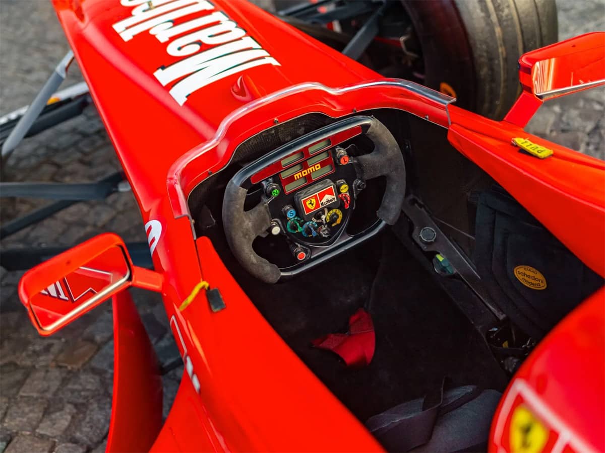 Ferrari f300 f1 car michael schumacher cockpit