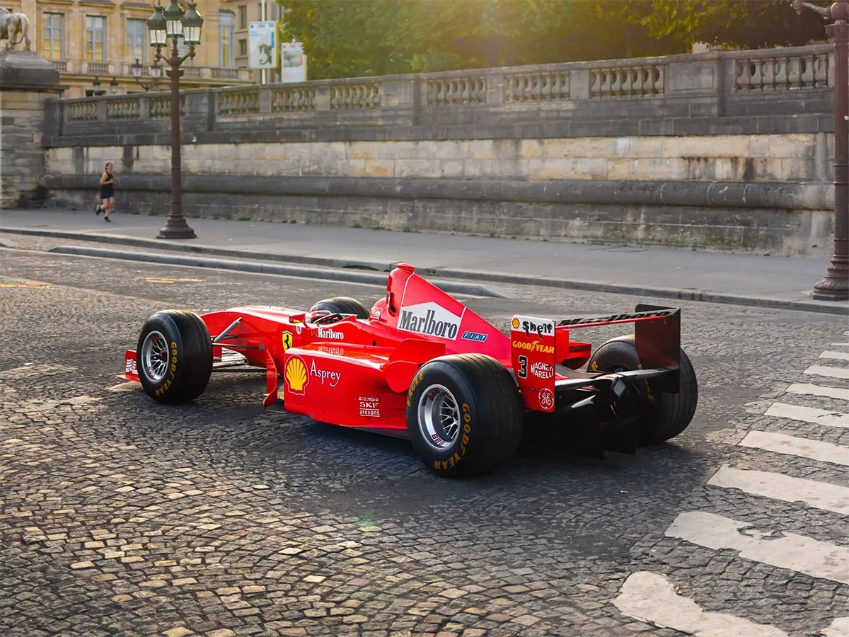Ferrari f300 f1 car michael schumacher rear end