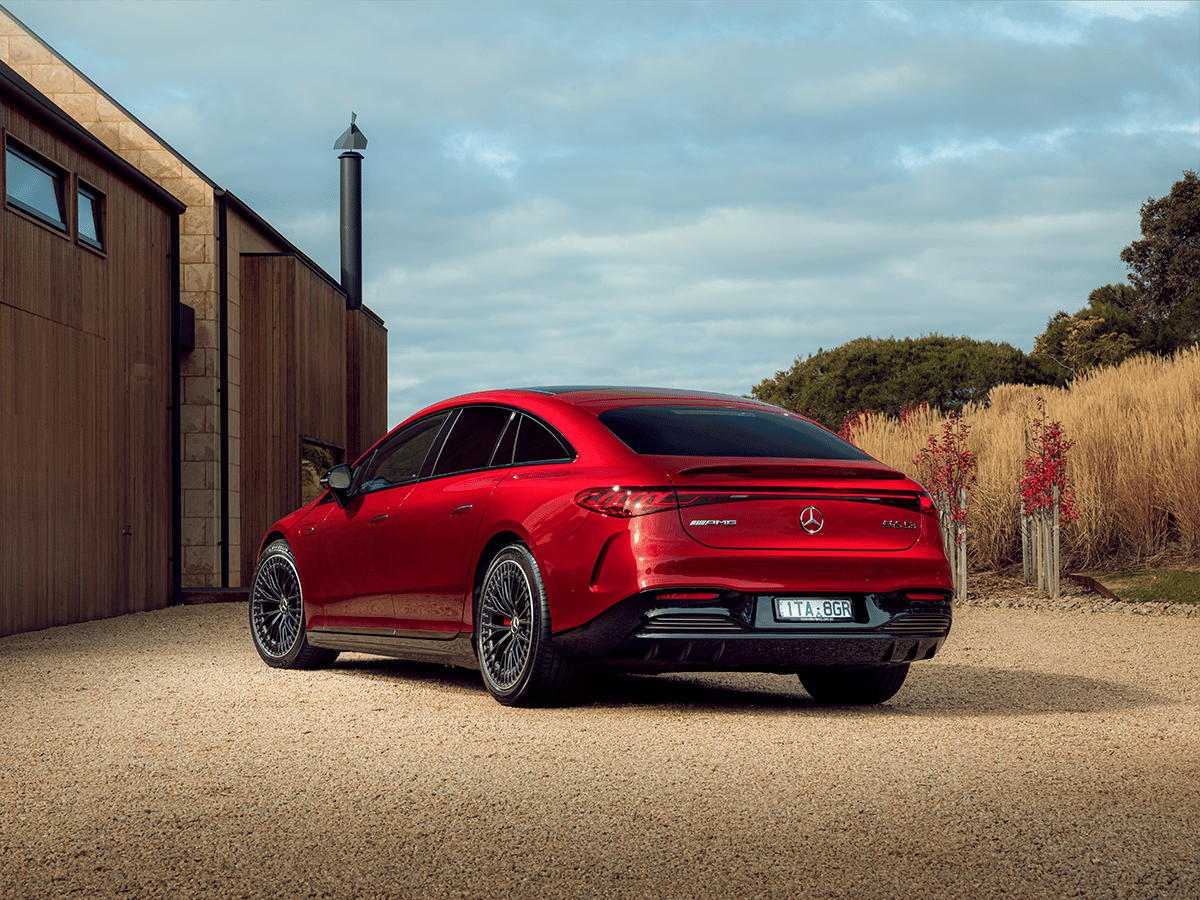 Mercedes amg eqs 53 4matic rear quarter