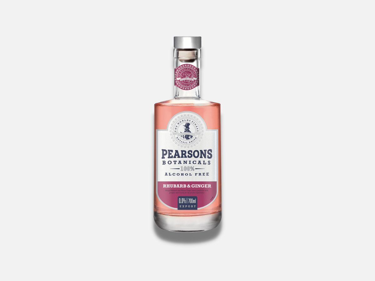 Pearsons rhubarb ginger non alcoholic gin