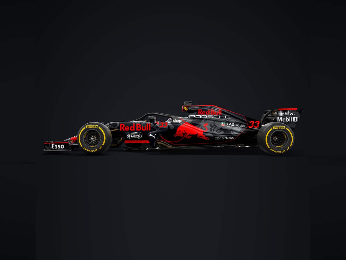 Porsche red bull f1 rendering from sean bull side angle