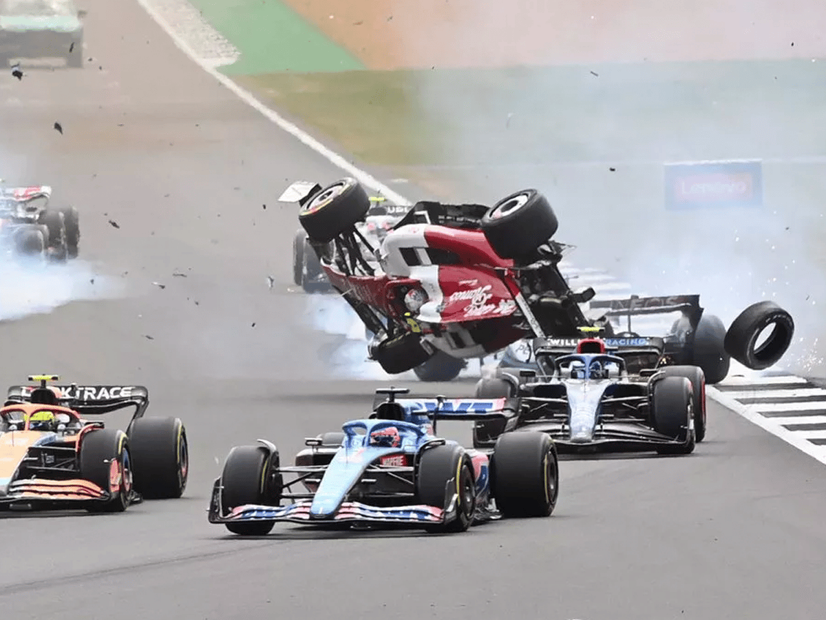 Zhou Guanyu British Grand Prix Crash