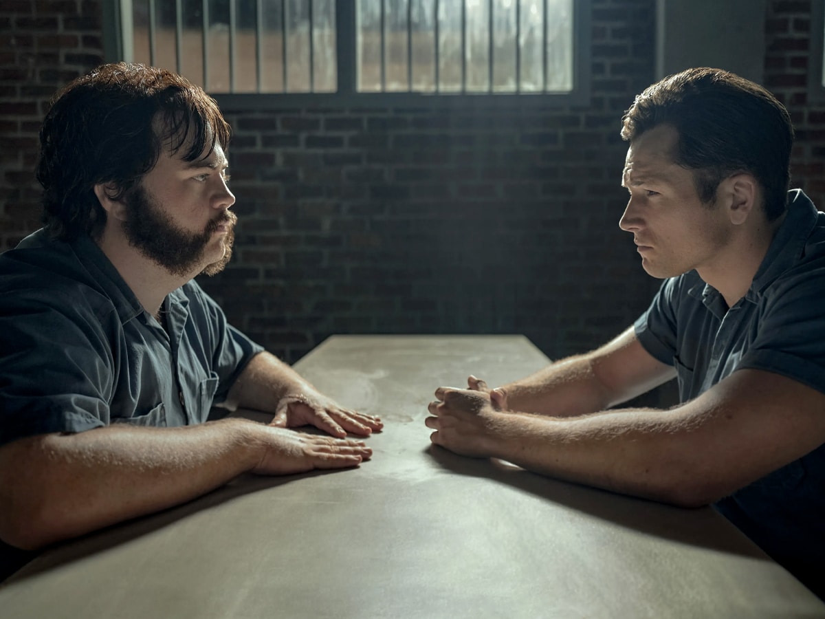 Paul Walter Hauser and Taron Edgerton in 'Black Bird' (2022) | Image: Apple TV+