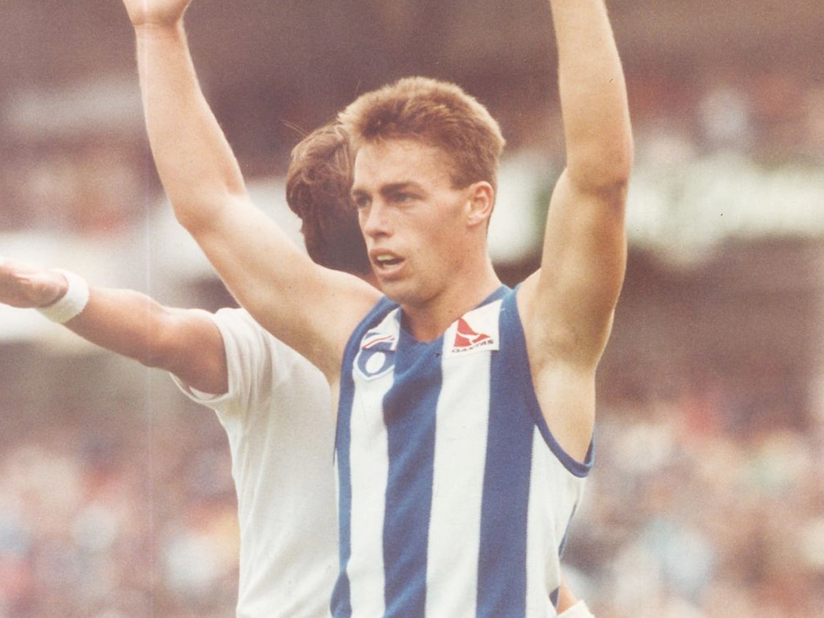 Alastair Clarkson playing for North Melbourne in 1987 | Image: North Melbourne FC