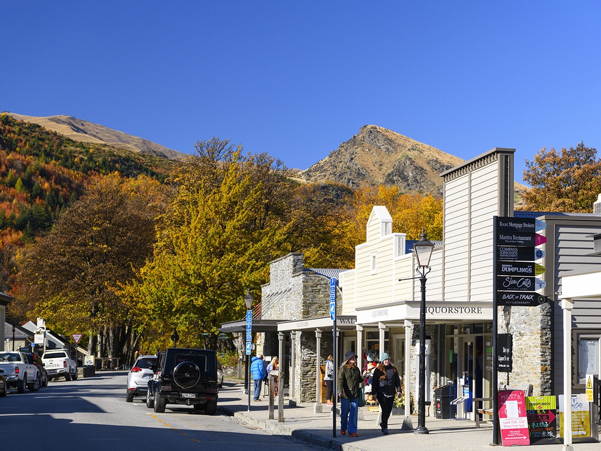 People exploring Arrowtown