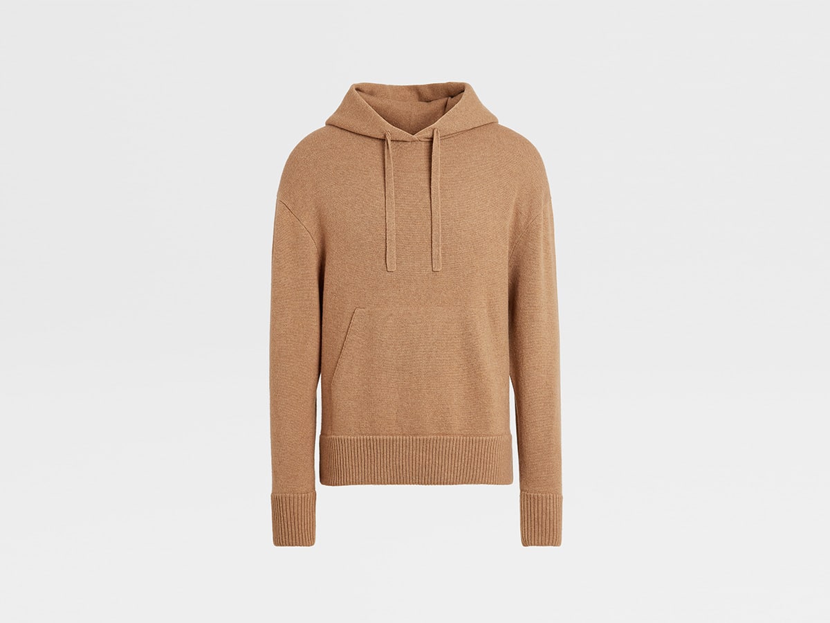 Oasi cashmere hoodie brown