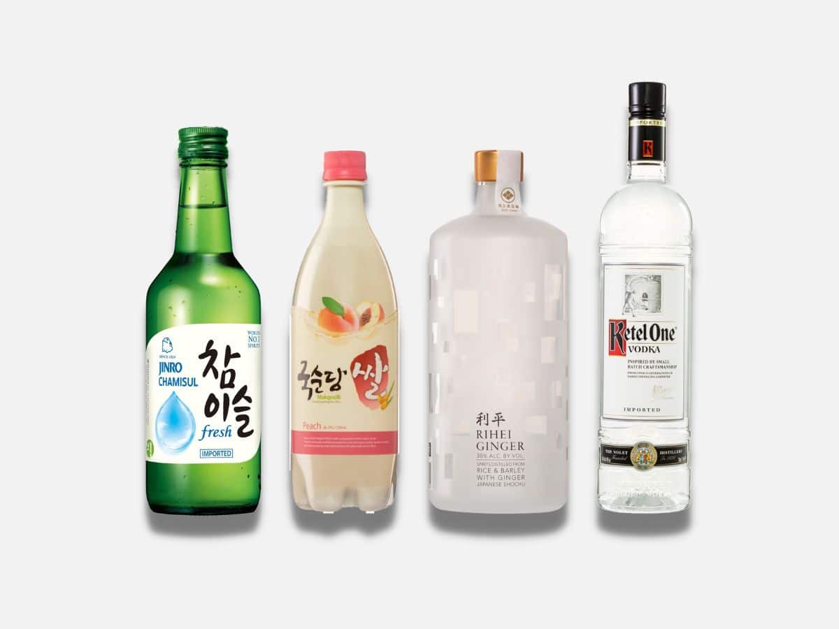 Soju vs makgeolli vs shochu vs vodka