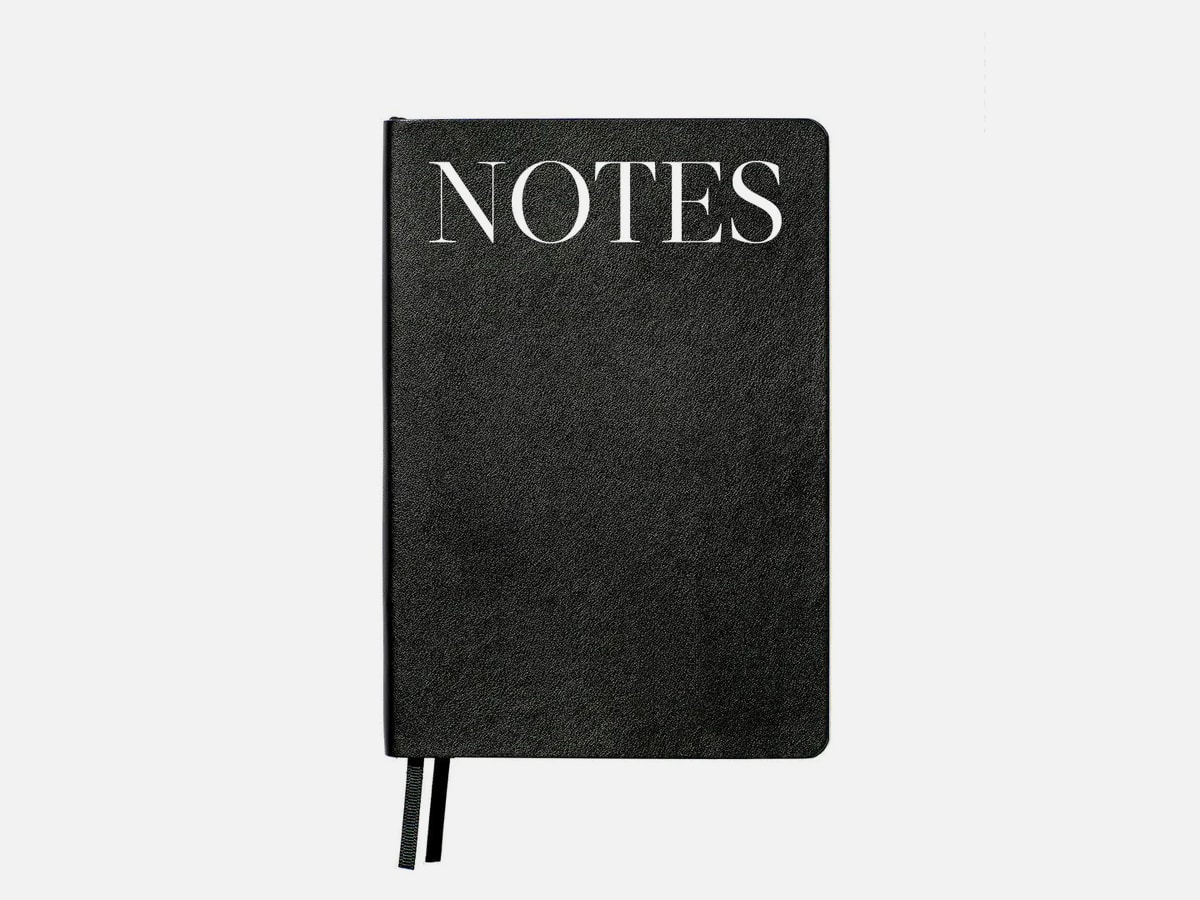NOTES Vegan Leather Notebook | Image: An Organised Life