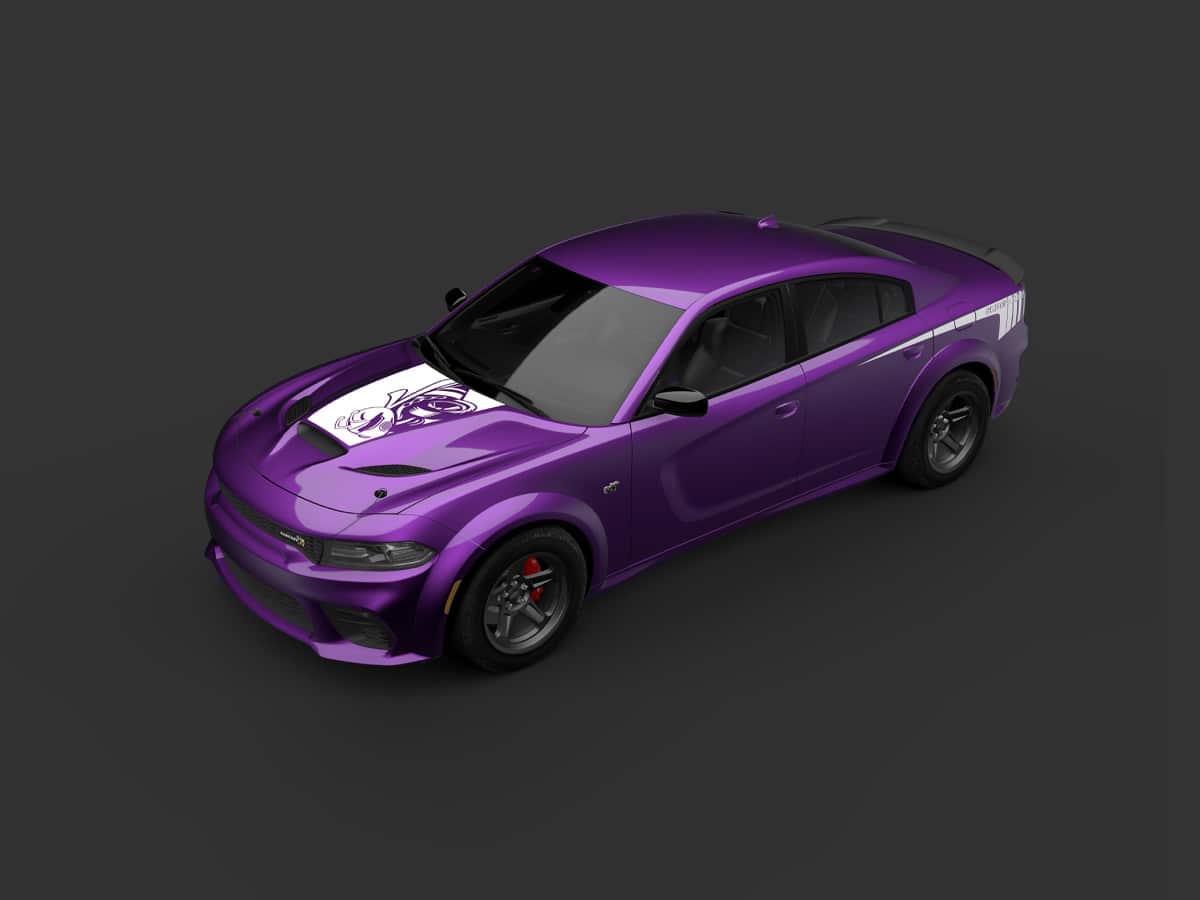 2023 dodge charger superbee in purple