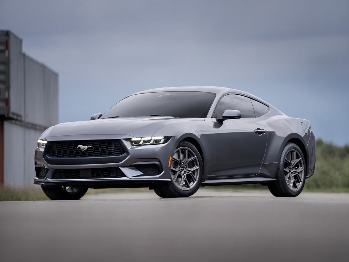 2023 mustang ecoboost in silver