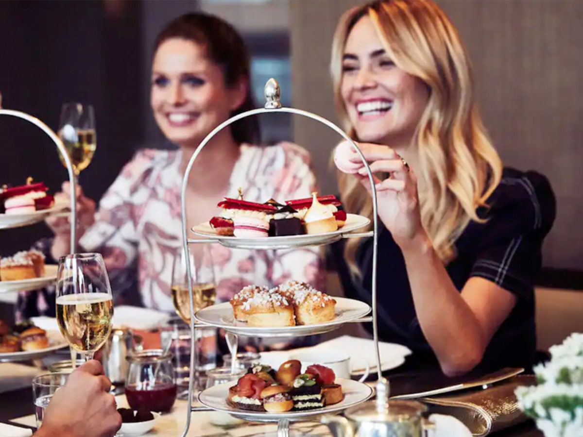 3 afternoon tea stand at hyatt hotel