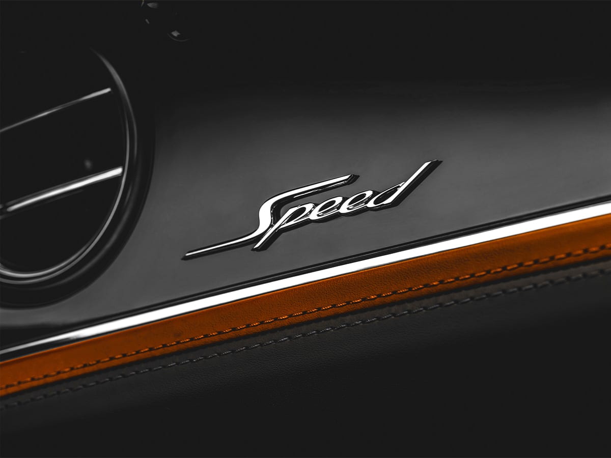 Bentley flying spur speed dashboard logo