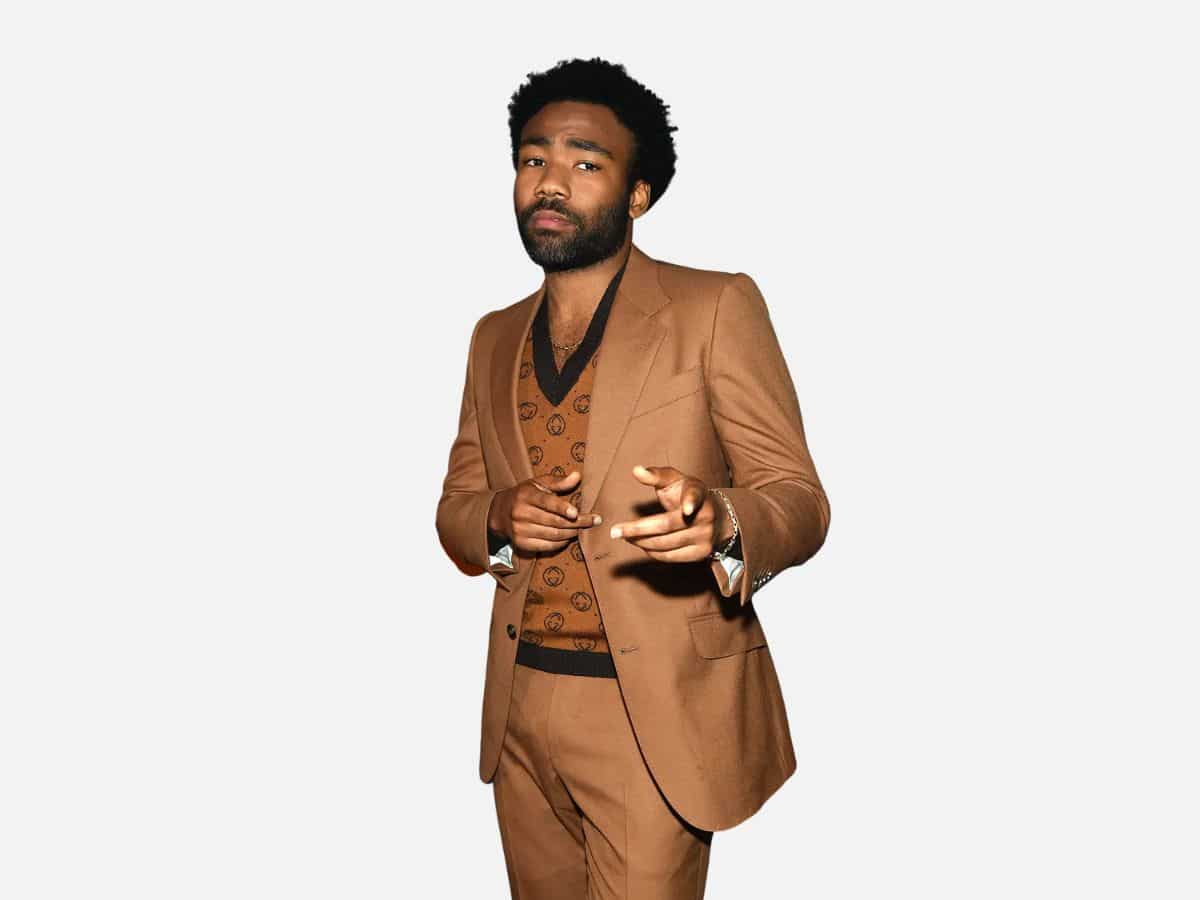 Childish gambino brown suit