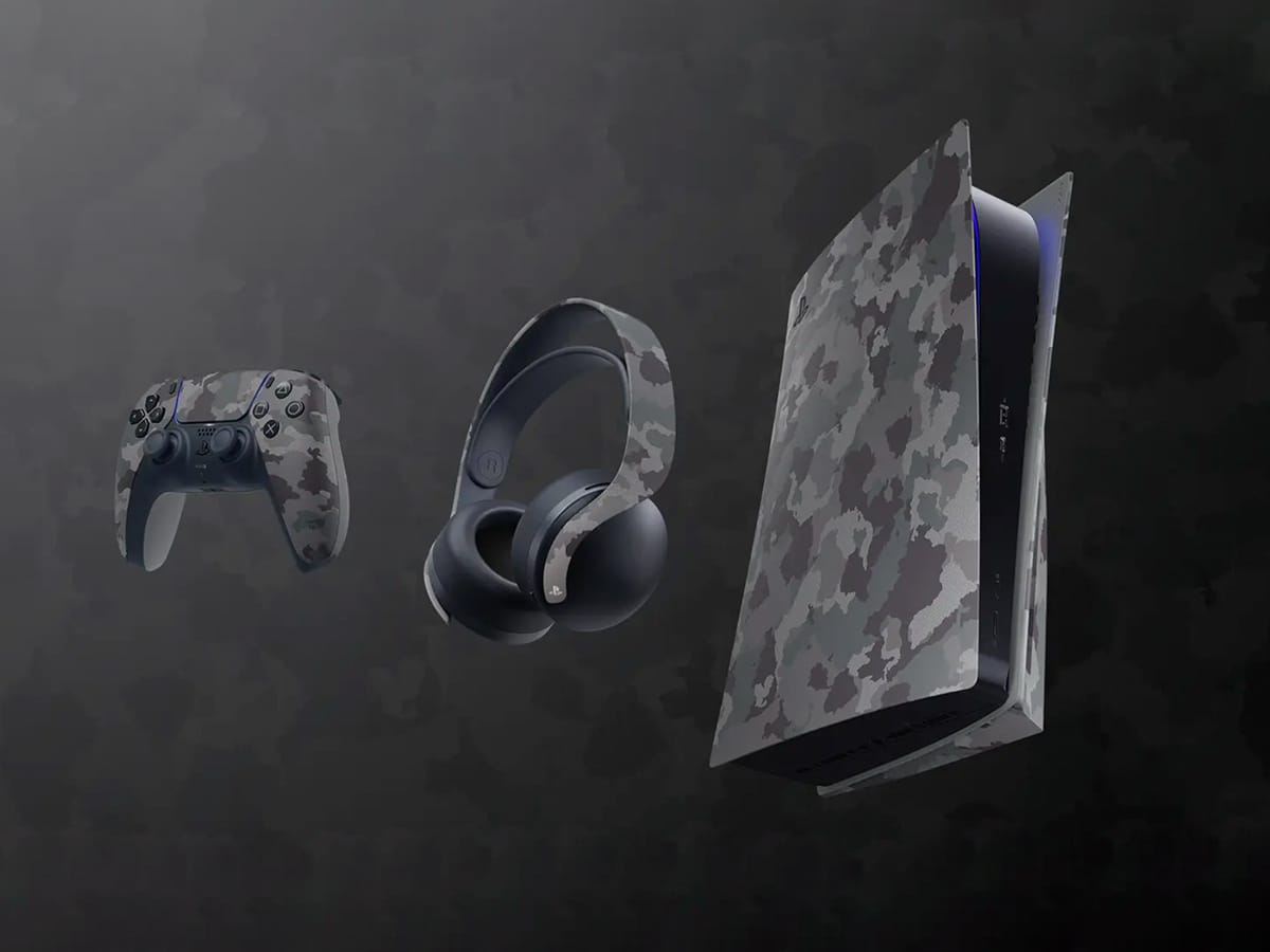 Grey camouflage ps5