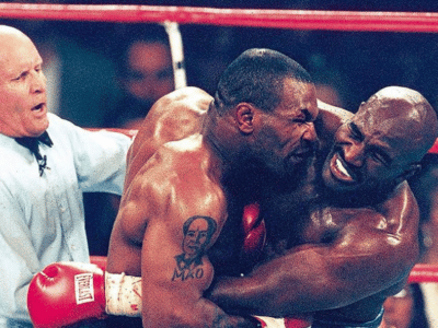 Evander Holyfield's Gloves from Infamous Mike Tyson 'Ear Bite' Fight ...