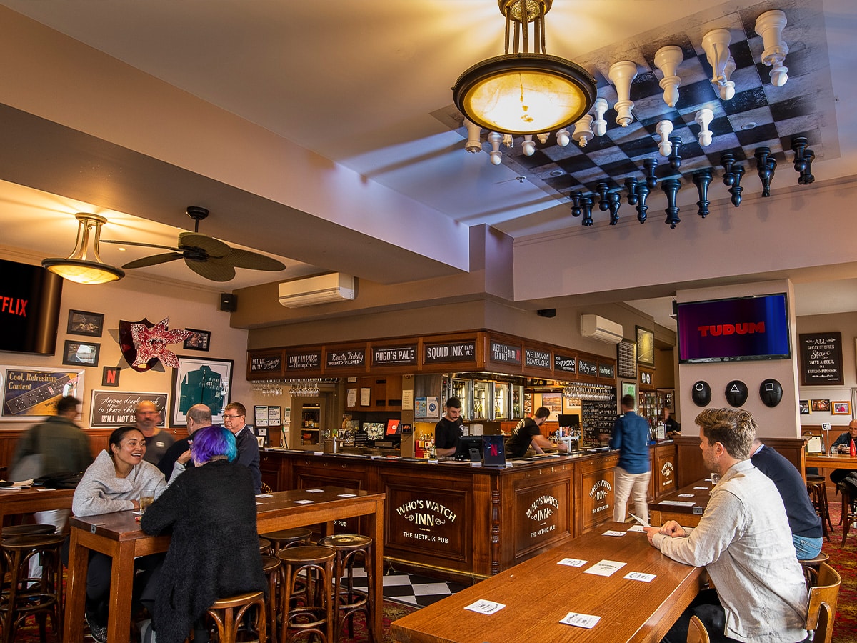 Inside netflix pub