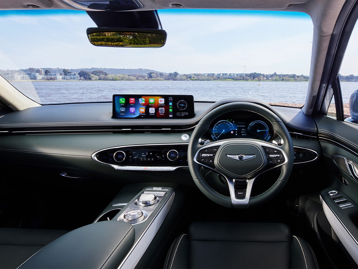 2022 electrified gv70 interior