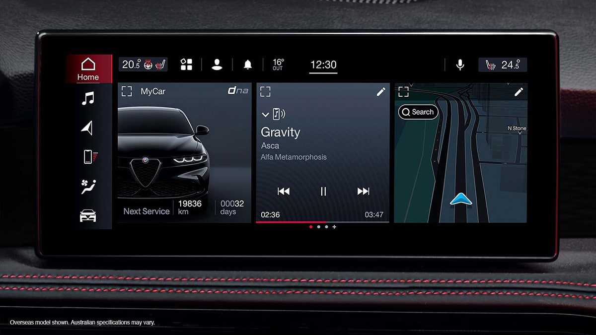 2023 alfa romeo tonale infotainment screen
