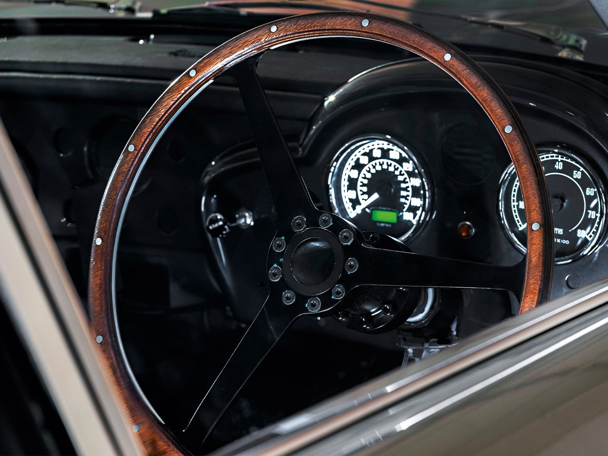 Auction no time to die aston martin replica db5 stunt car steering wheel