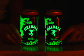 Fireball Whisky Premix Glow in the Dark Cans