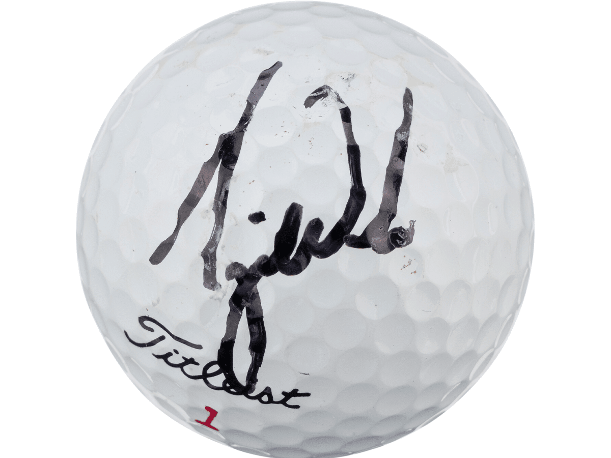 Heritage Auctions 1996 Tiger Woods Signed Hole-in-One Golf Ball