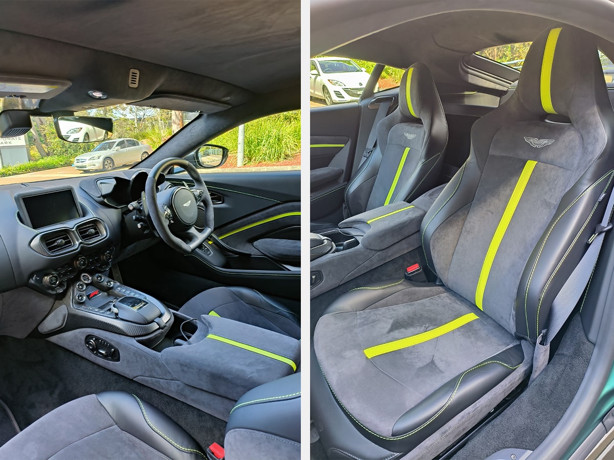Aston martin vantage f1 edition interior