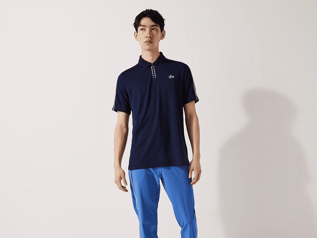 Lacoste mens sport zippered collar golf polo Lacoste mens sport zippered collar golf polo
