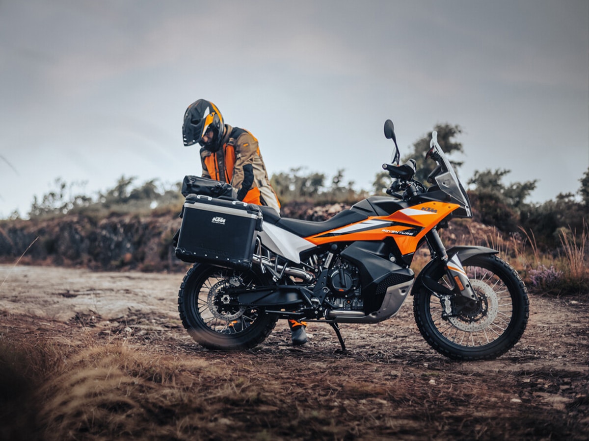 2023 ktm 890 adventure with backpack