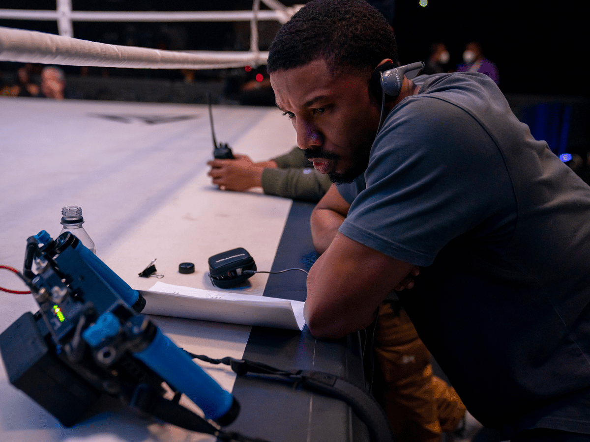 Michael B. Jordan behind the scenes for 'Creed III' (2023) | Image: MGM Pictures