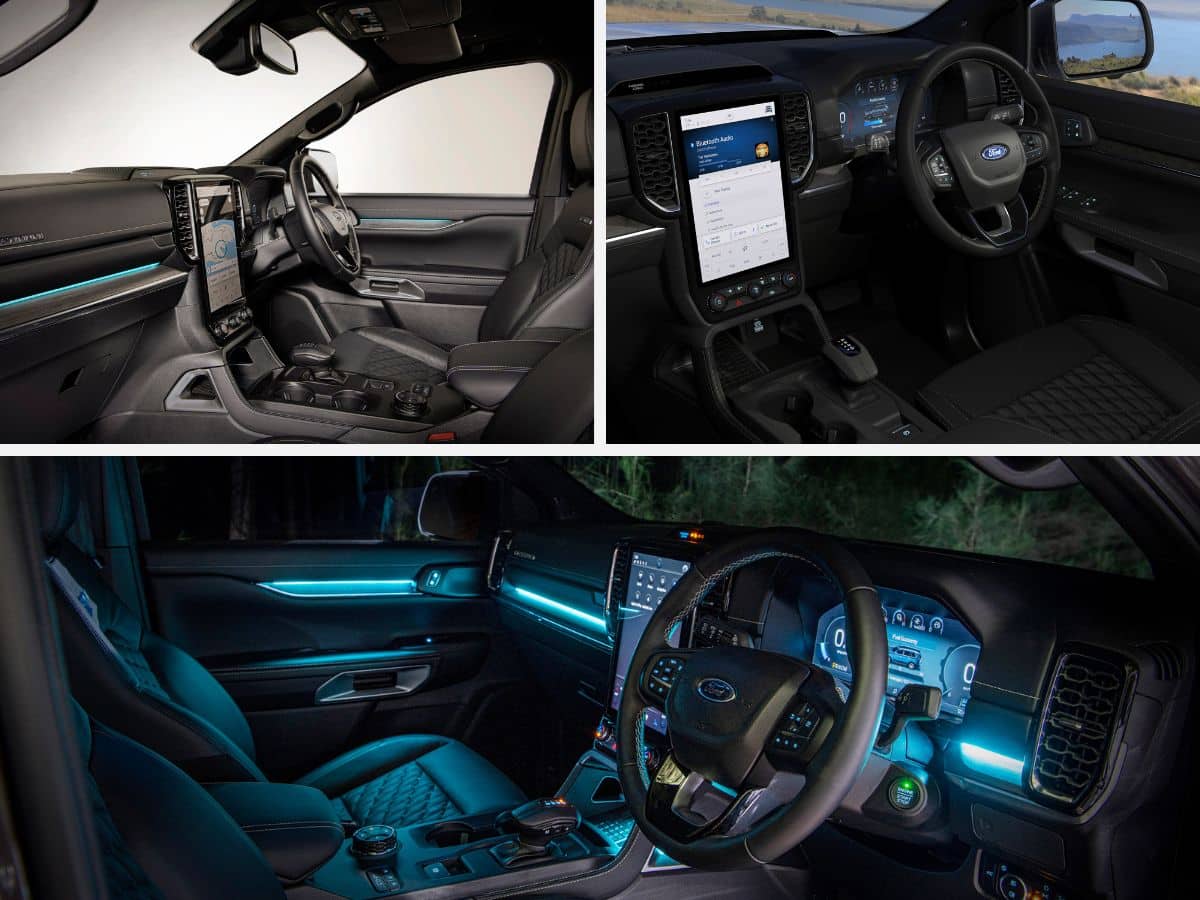 Ford everest platinum interior technology