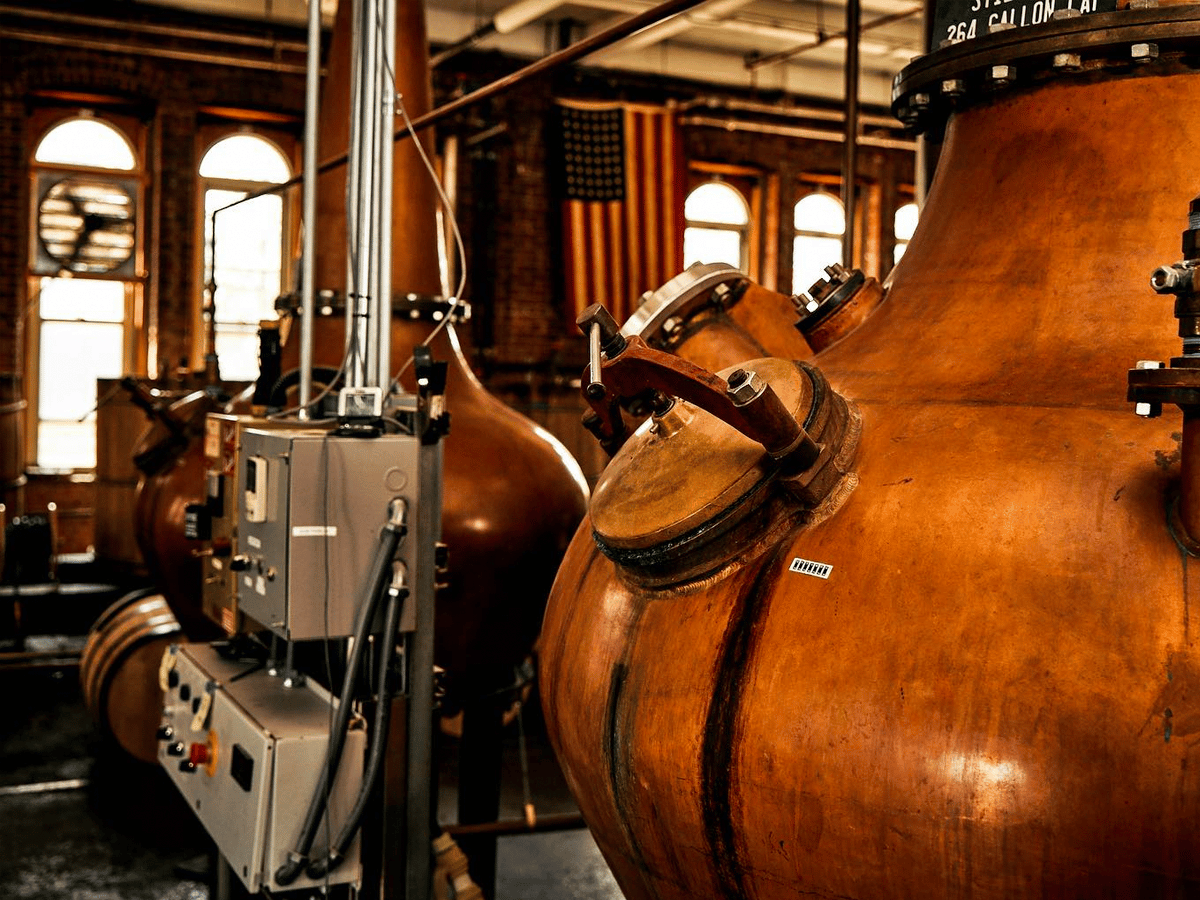 Kings County Distillery's Scottish copper pot stills | Image: Kings County Distillery