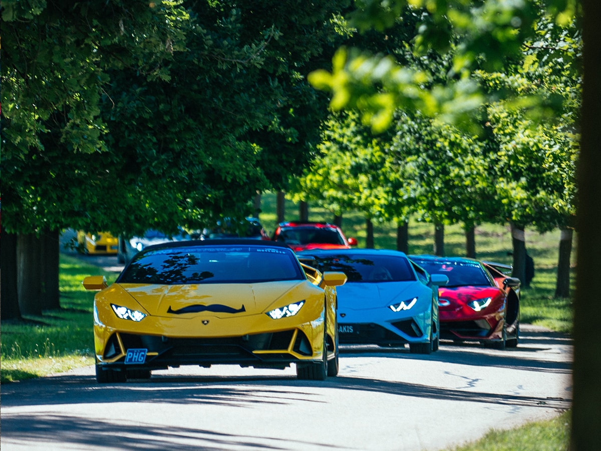 Lamborghini movember giro driving