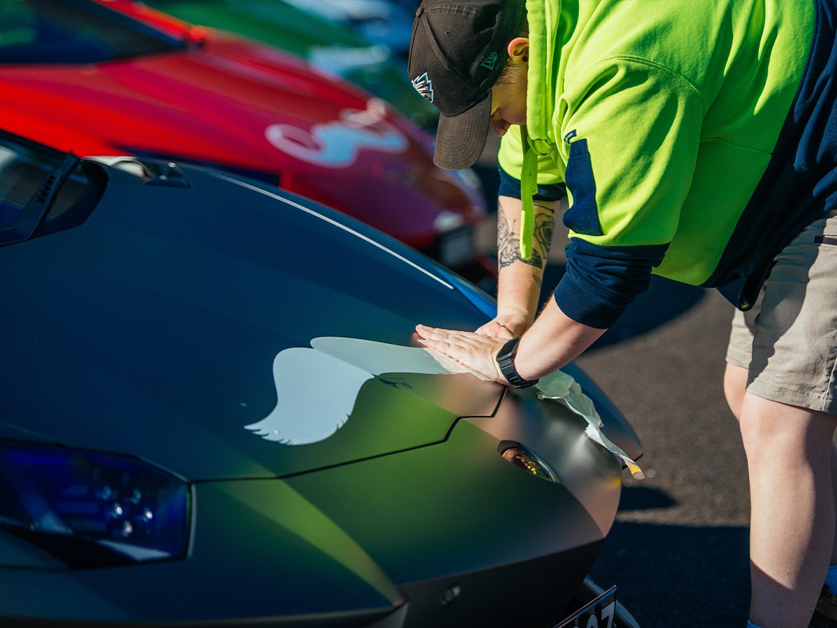 Lamborghini movember giro moustache