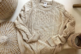 Nike cable knit sweater