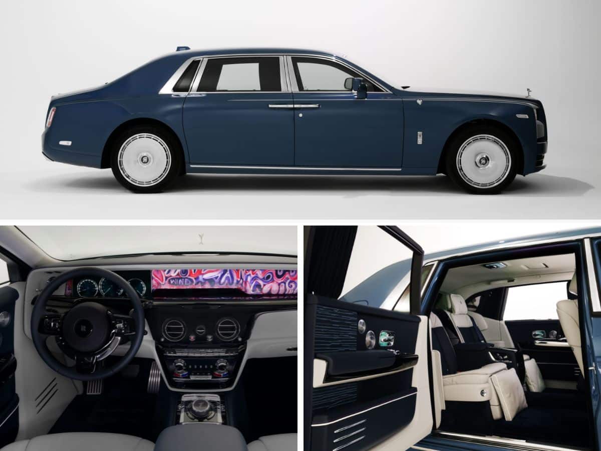 Rolls royce phantom the six elements in blue