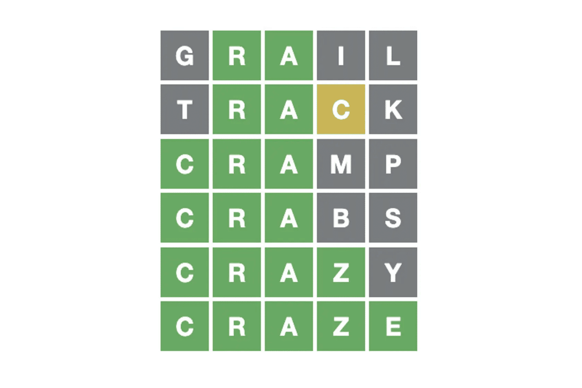 example of the wordle puzzle game