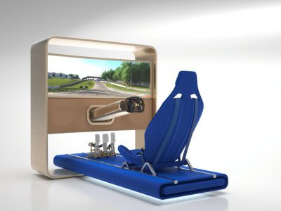 This Luxuriously Designed Racing Simulator is More Style than Substance