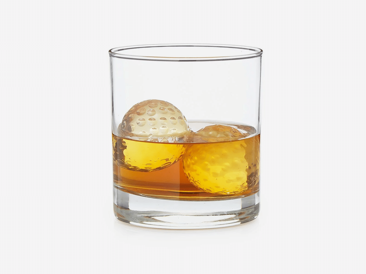 12 golf ball whiskey chillers