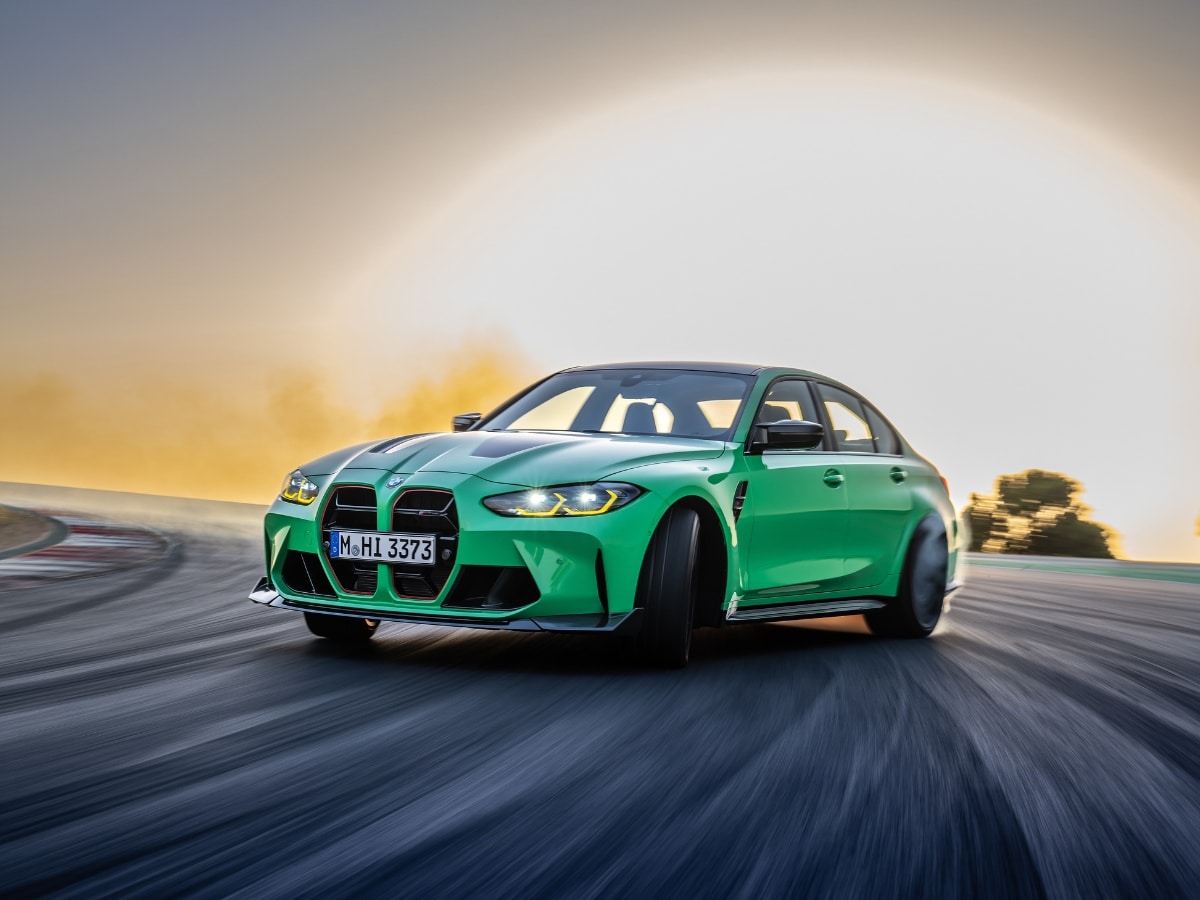 2023 bmw m3 cs doing a skid