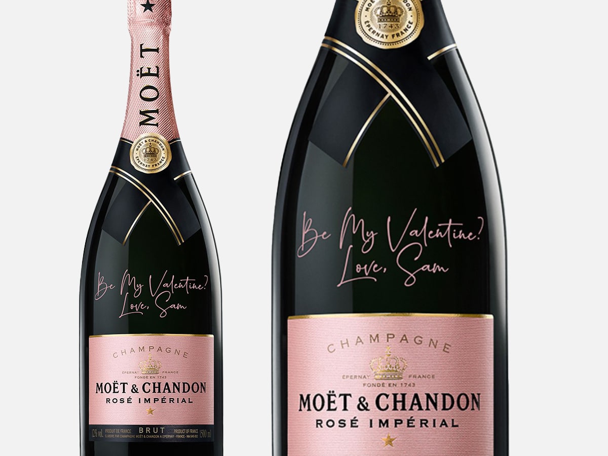Moët & Chandon Limited-Edition Personalised Moët Rosé Impérial Magnum | Image: Moët & Chandon